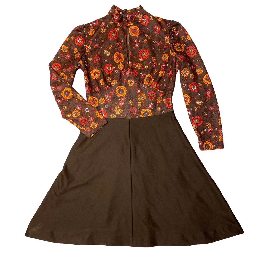 🧡60s/70s🧡 One of a Kind Groovy Vintage Hand Made Dress